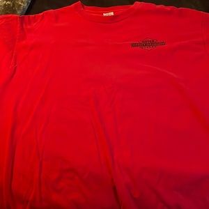 HARLEY DAVIDSON RED VINTAGE T SHIRT XL